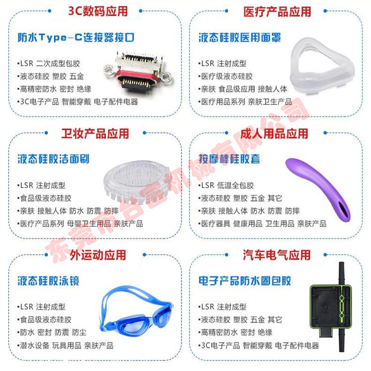 立式雙色硅膠注塑機(jī)應(yīng)用場(chǎng)景